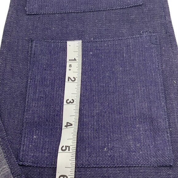 Denim Shoe Bag Unisex Red Gingham Trim & Multiple Pockets For 3 Pair of Shoes - Picture 8 of 13